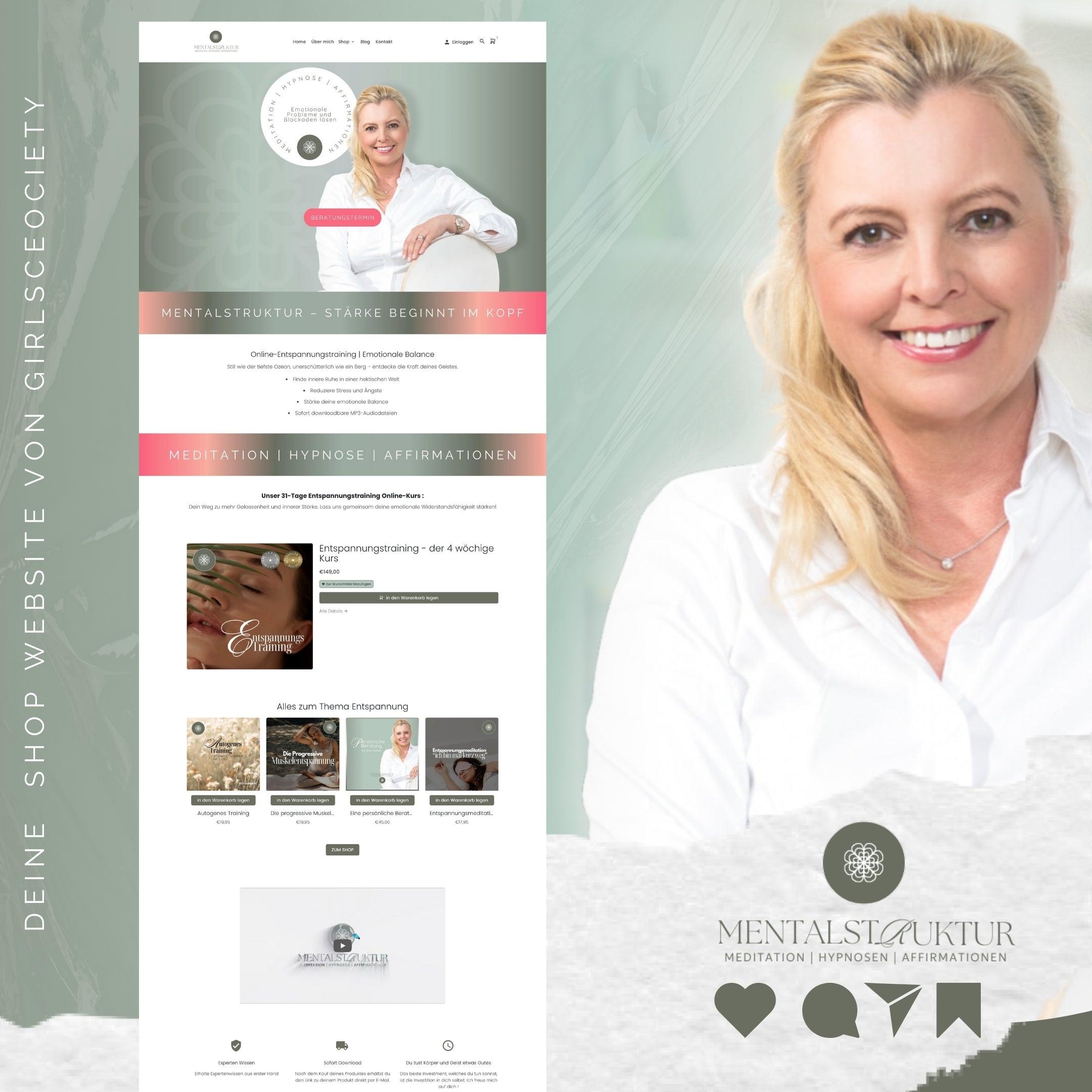 Step 1 des Girlsceociety Starterpakets: Einzigartige Webseiten-Erstellung | Deine Online Store Lösung