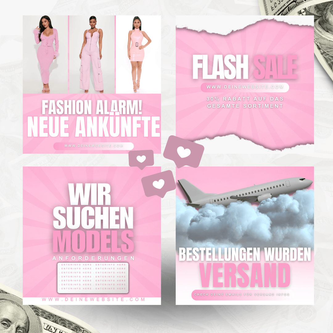 Mode-Boutique Social Media Vorlagen | Instagram & Facebook